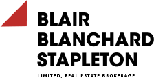 The logo for blair blanchard stapleton limited real estate brokerage