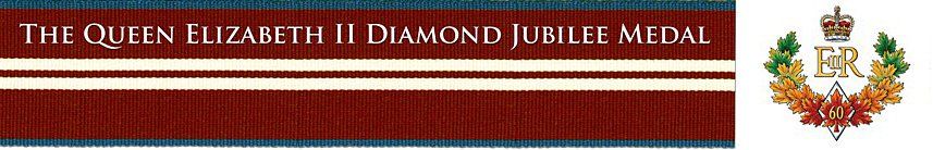 Queen Elizabeth II Diamond Jubilee Medal banner