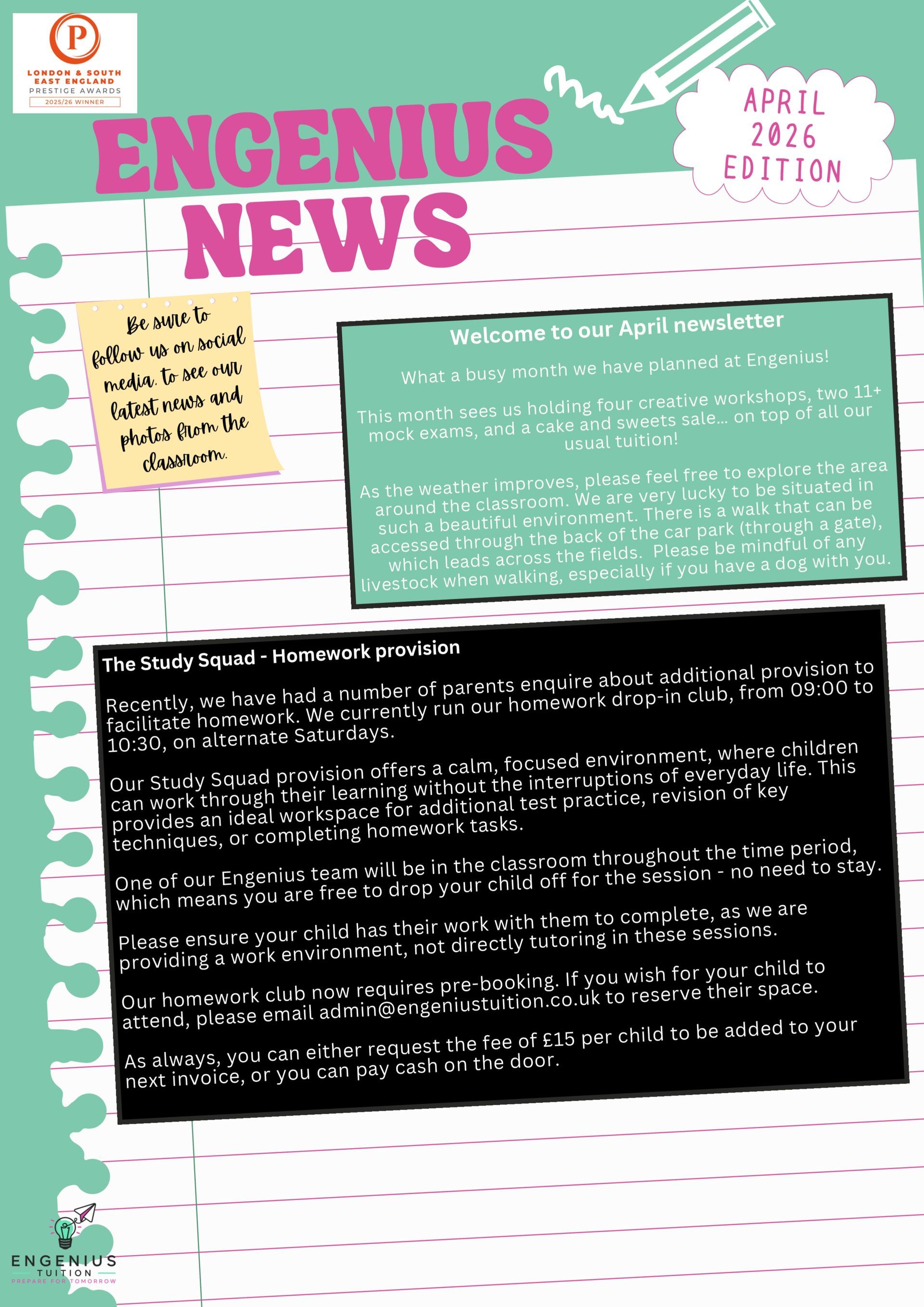 Newsletter titled 