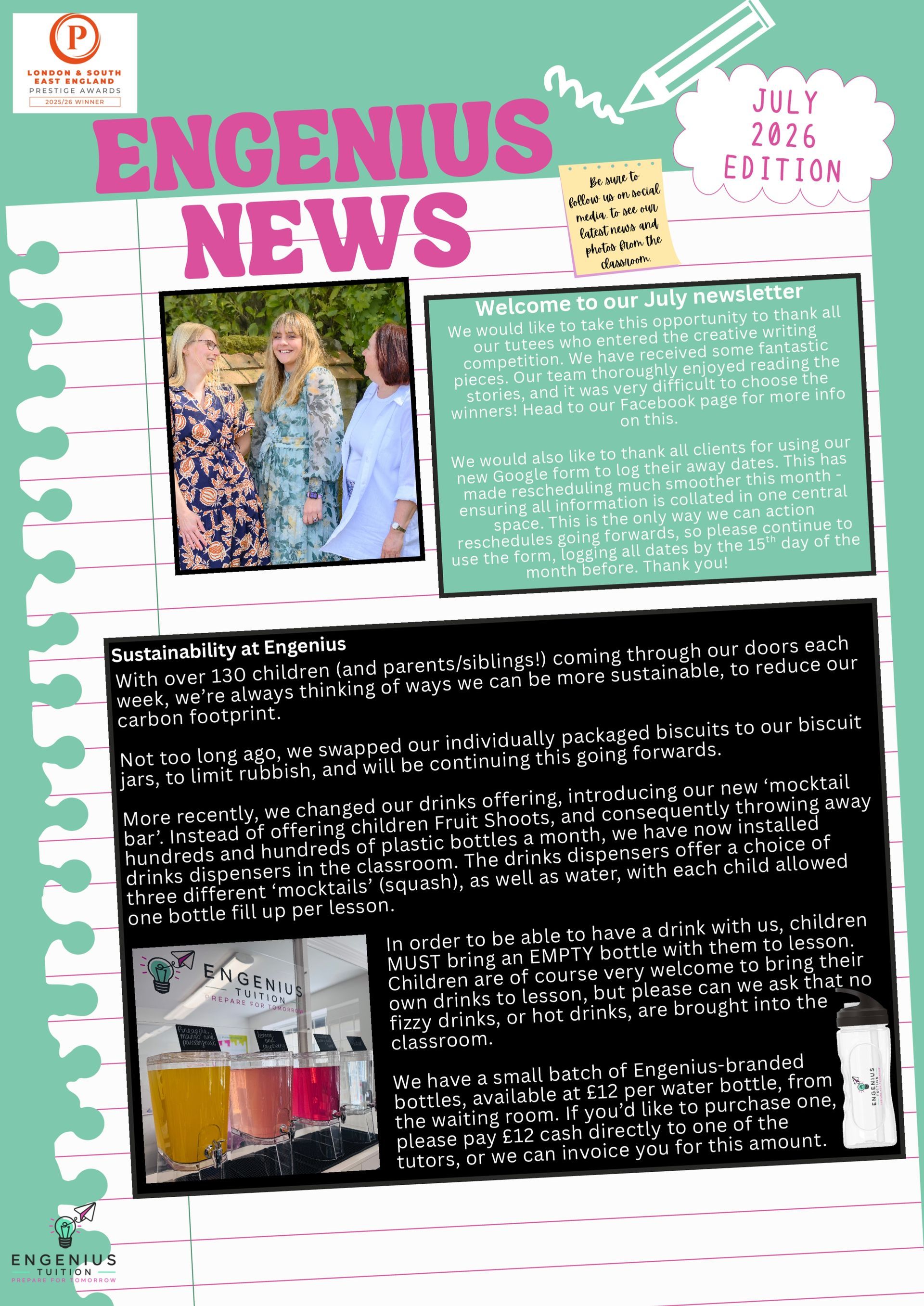 Newsletter titled 