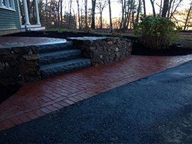 Paved Walkway — Merrimac, MA — Frye's Landscaping Service, Inc.