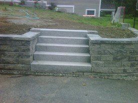 Concrete Steps — Merrimac, MA — Frye's Landscaping Service, Inc.