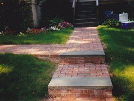 Brick Walkway — Merrimac, MA — Frye's Landscaping Service, Inc.