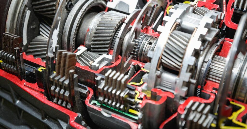 A close up of a gearbox in a car. | Country Tire