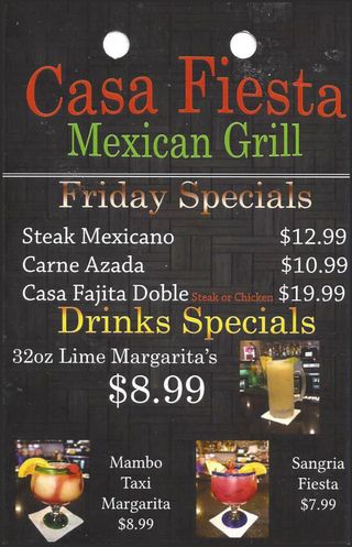 Friday Specials