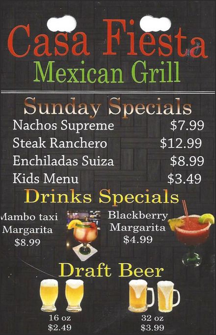 Sunday Specials