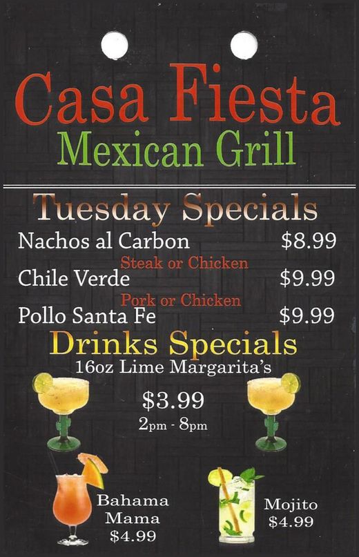 Tuesday Specials