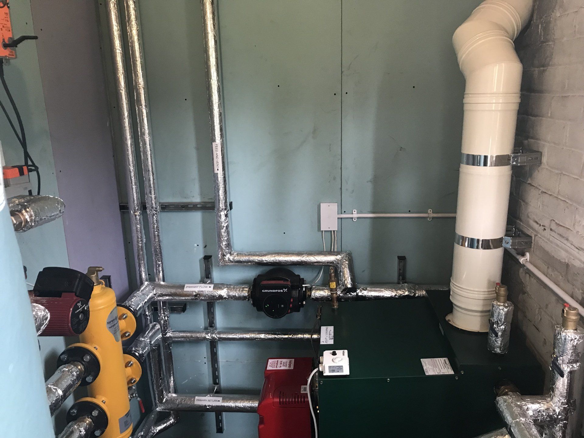 Oil boiler installation in FarleyHill