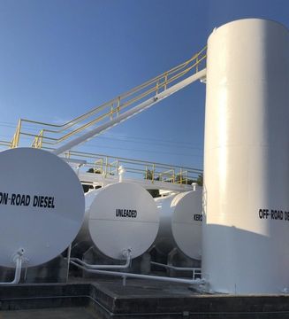 Off Road Diesel — Worker Sealing Oil Container in Clanton, AL