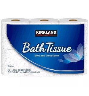 KIRKLAND BATH TISSUE SOFT & ABSORBENT 2 PLY