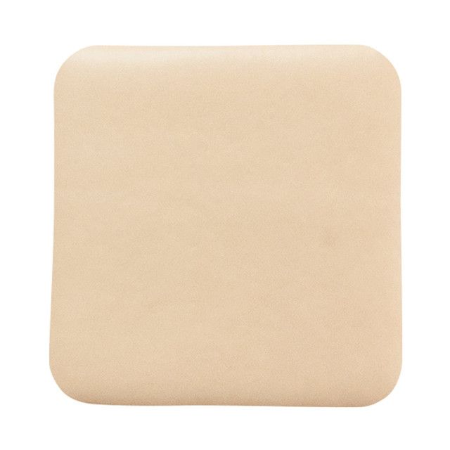 Square adhesive bandage, beige color.