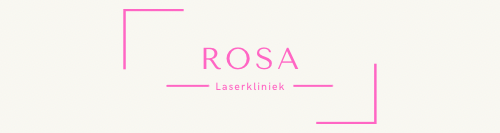 Een roze en wit logo voor een bedrijf genaamd rosa.