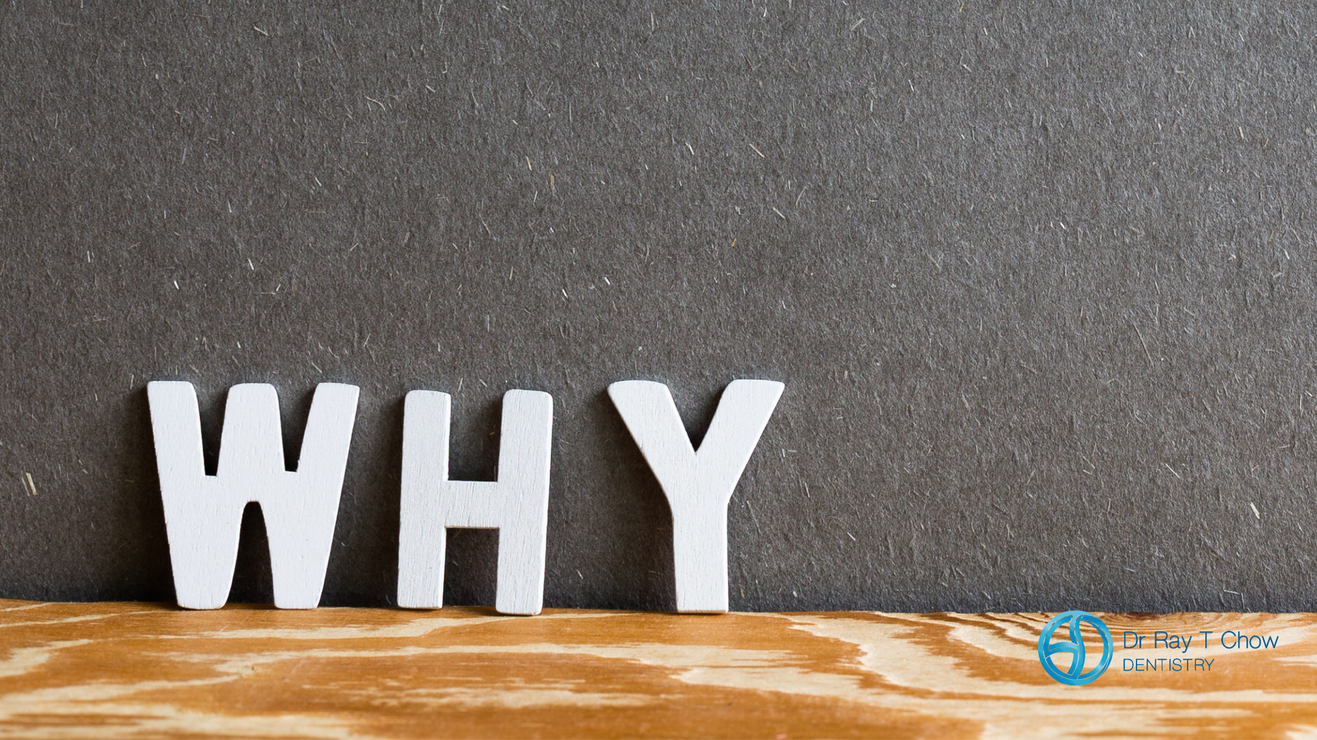 White letters spelling