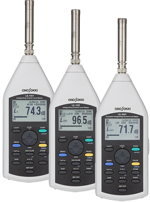 Integrated Ono Sokki Sound Level Noise Meters