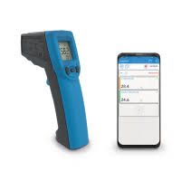Infrared non contact thermometer with adjustable emissivity for temperature measurement