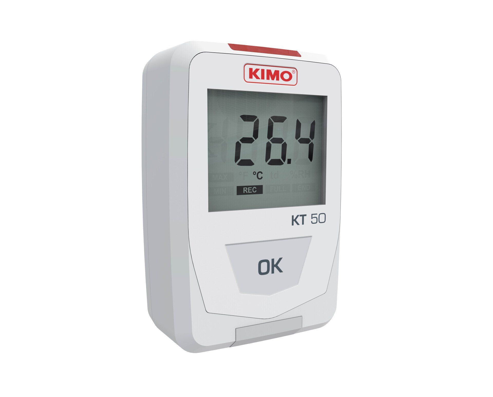 KT50 data logger with fast temperature readings for fridges, freezers or transportation of food