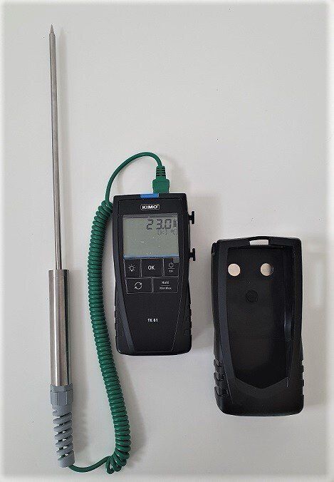 Tk61 PT100 Dual channel digital thermomer with wide range of contact and ambient probes available in Ireland