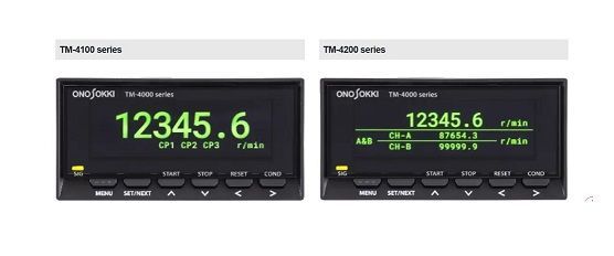TM4000 Series tachometers from Ono Sokki
