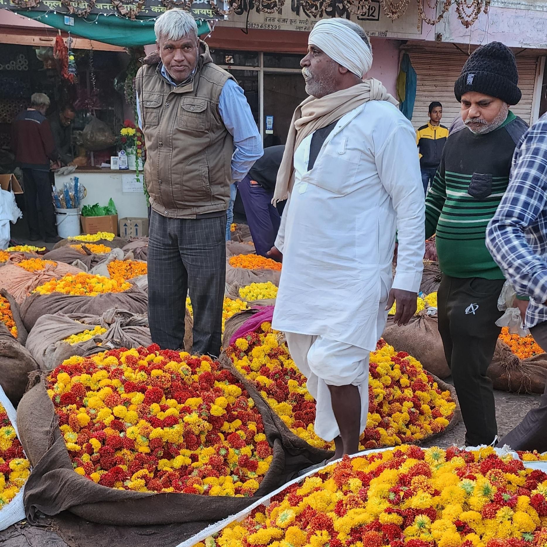 Jaipur flower market