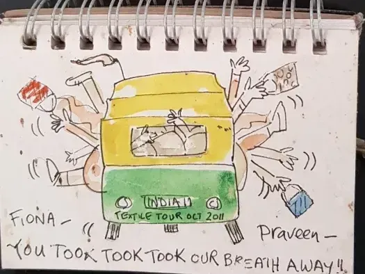 drawing of tuktuk
