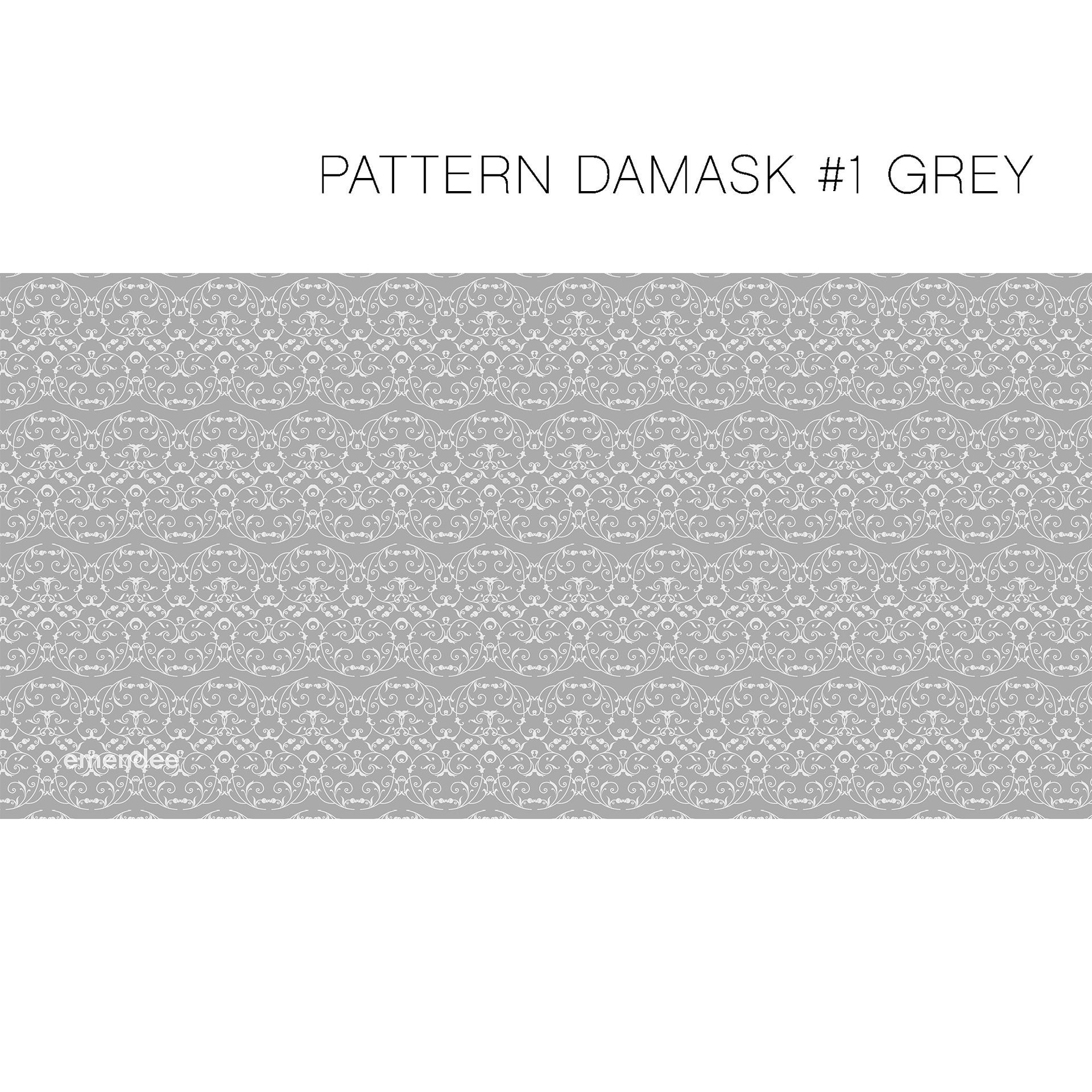 Pattern Heart Damask Dark — Queensland, AUS — Emendee