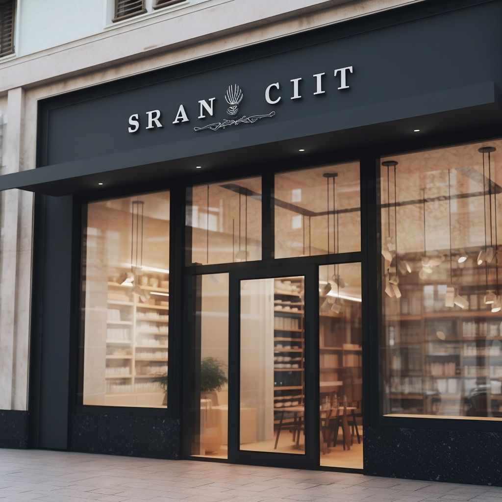 A store front with a sign that says sran cit