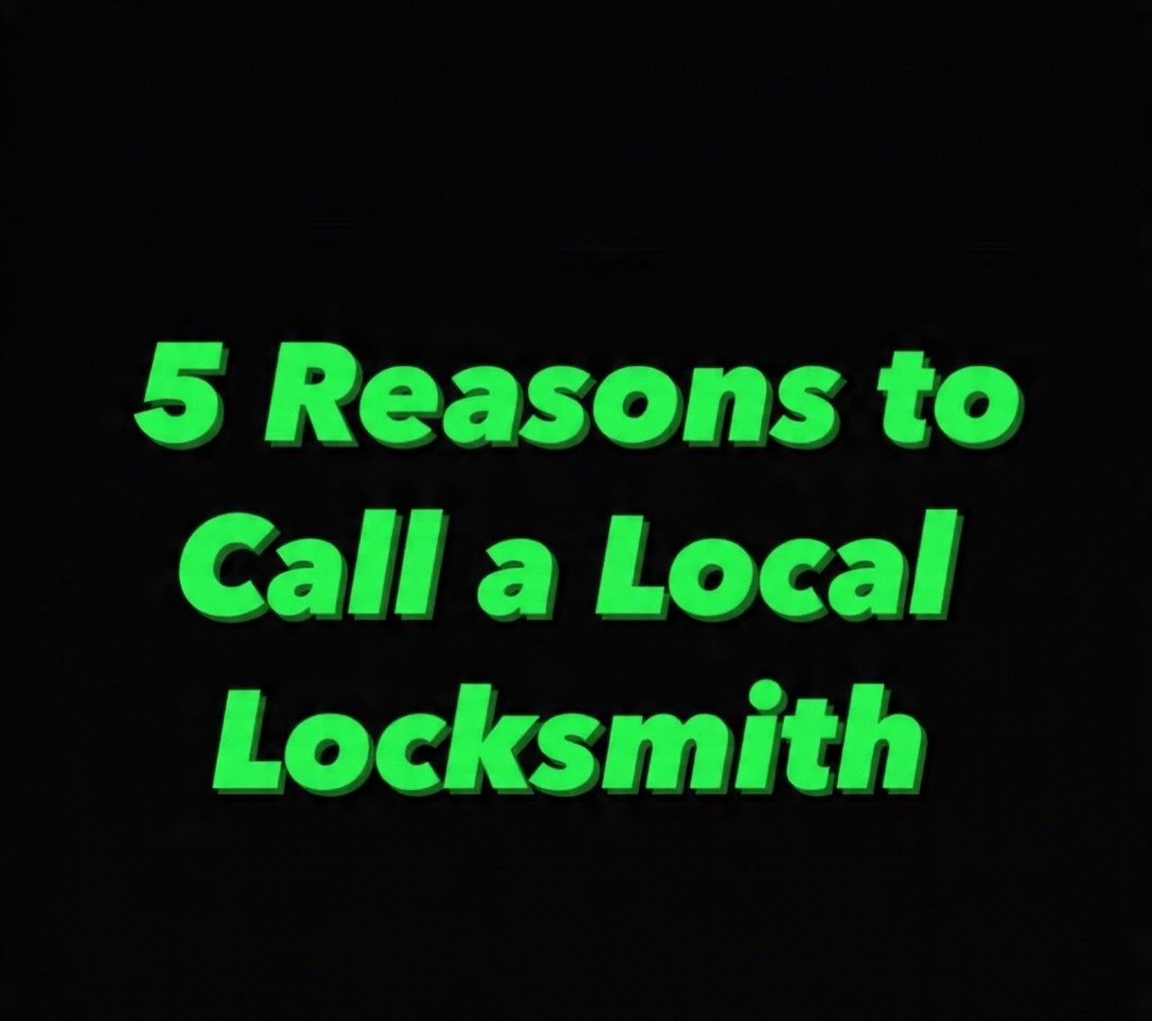 5 Powerful Reasons to Call a Local Locksmith in TrinityβAnd Why It Could Save You More Than Just Time