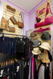 A Closet Filled With Clothes, Hats, And Handbags — Ballistic Chix In Forster, NSW