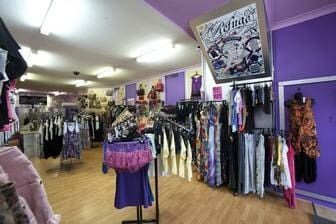 A Store Filled With Clothes And A Sign That Says Fringe — Ballistic Chix In Forster, NSW