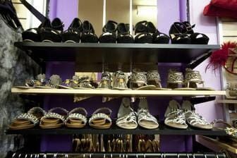 A Shelf Filled With Lots Of Shoes And Sandals — Ballistic Chix In Forster, NSW