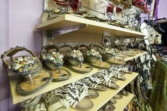 A Shelf Filled With Lots Of Sandals In A Store — Ballistic Chix In Forster, NSW