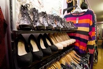A Row Of Shoes Sitting On Top Of A Shelf In A Store — Ballistic Chix In Forster, NSW