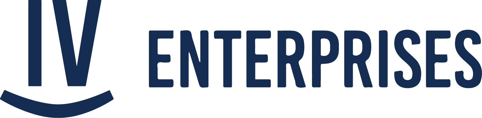 IV Enterprises logo in dark blue.