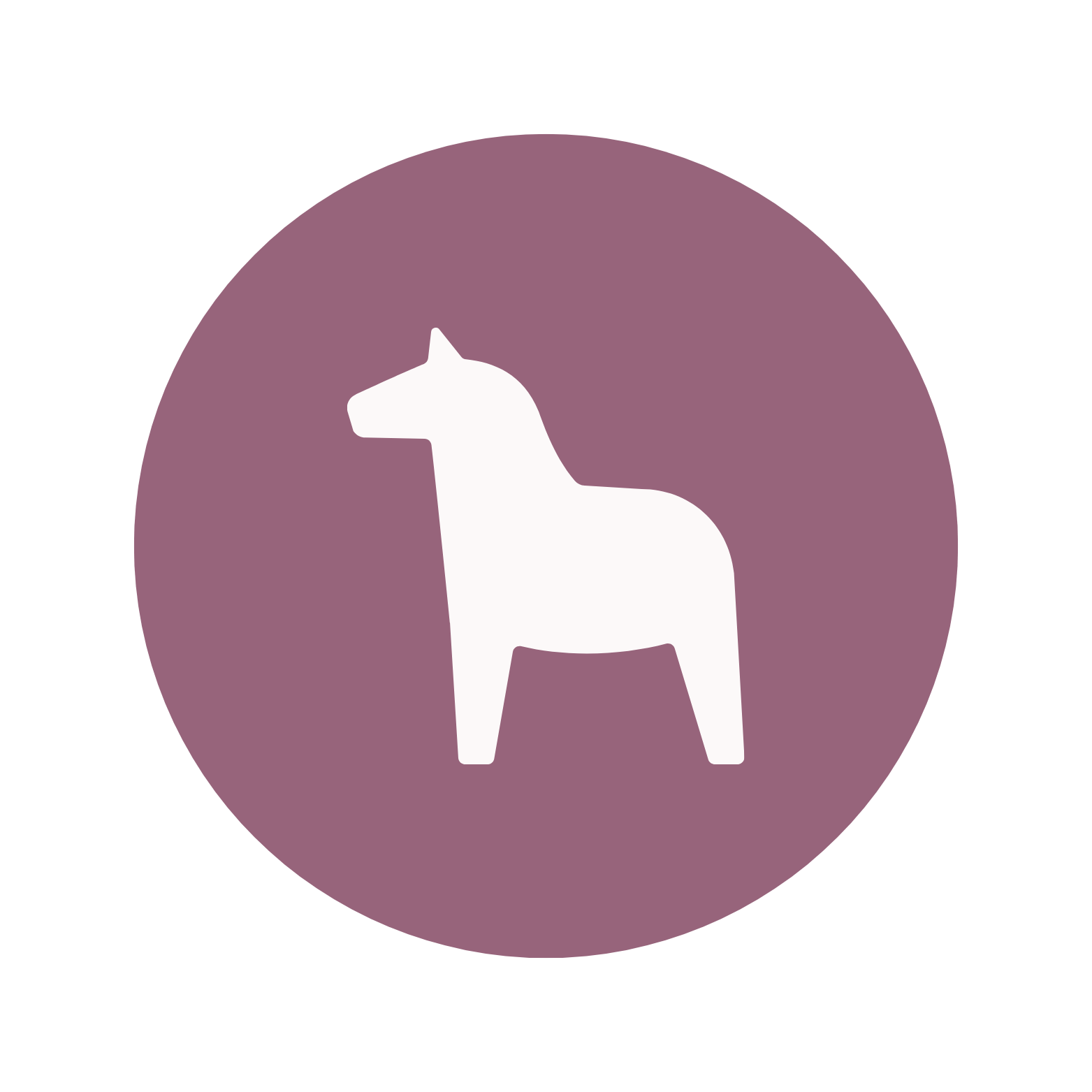 Icoon: Gestileerd paard, symbool voor de individuele paardencoachingsessie en non-verbale spiegeling.