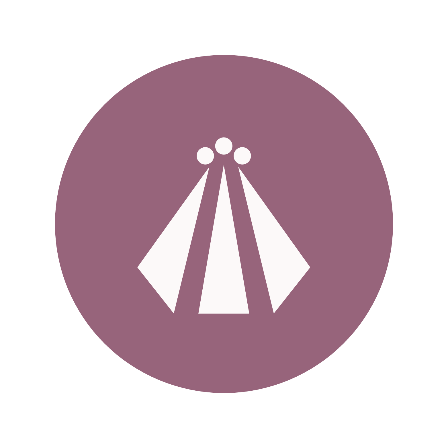 Icoon van een tent/tipi, symbool voor het creëren van een veilige, geborgen basis voor emotioneel herstel met paarden.