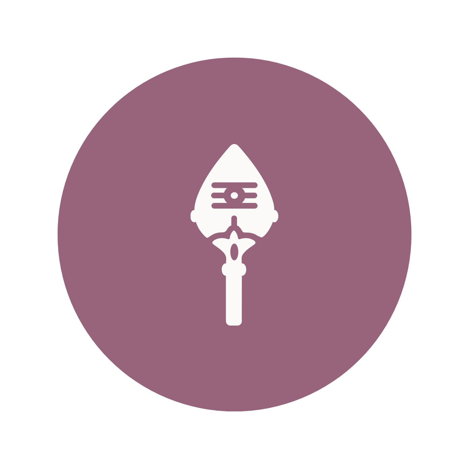 Icoon: Gestileerde pijl/kompas, symbool voor het herwinnen van focus en het bepalen van de juiste richting na burnout.