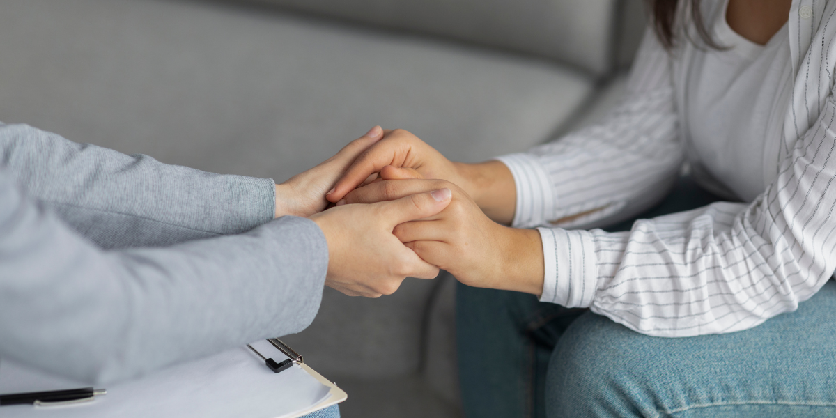 Woman Holding Hands