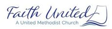 The logo for faith united is a united methodist church.