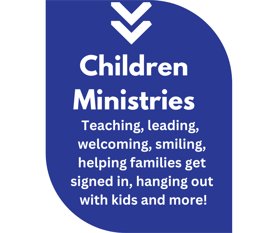 Sign about children's ministries with information about leadership qualities