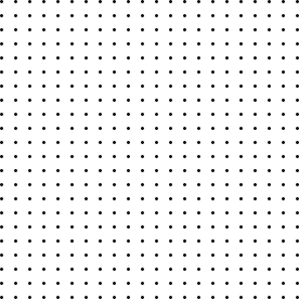 Evenly spaced grid of black dots on a white background.