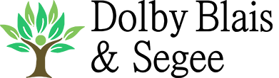 Logo with tree graphic and text "Dolby Blais & Segee."