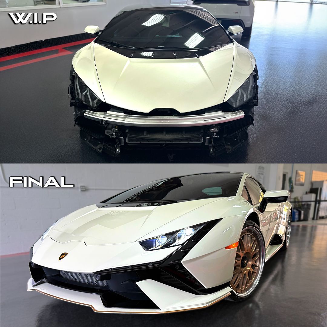 Top: White Lamborghini 