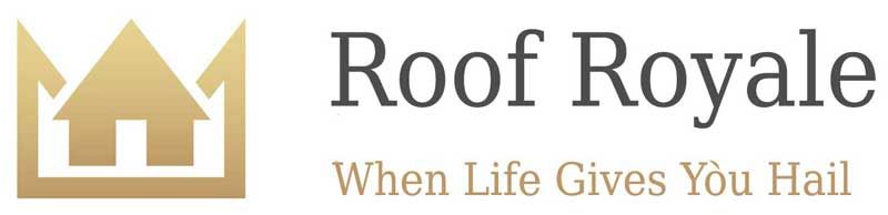 The logo for Roof Royale When Life Gives You Hail