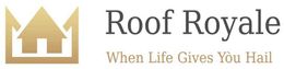 The logo for roof royale when life gives you hair