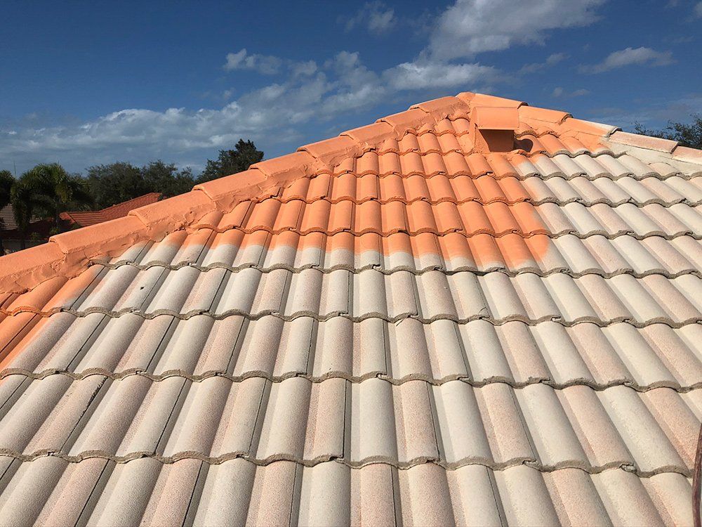 Roof Coating with Vent — Venice, FL — A-1 Roof Cleaning & Coating of Venice