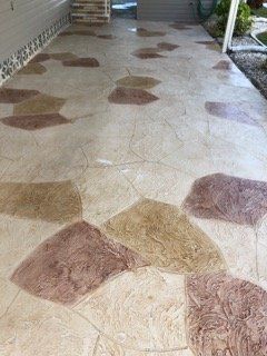 Decorative Concrete Floor — Venice, FL — A-1 Roof Cleaning & Coating of Venice