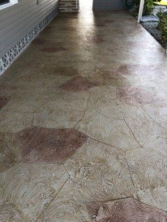 Residential Concrete Floor — Venice, FL — A-1 Roof Cleaning & Coating of Venice