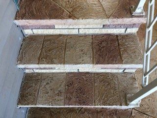 Stamped Concrete Stairs — Venice, FL — A-1 Roof Cleaning & Coating of Venice