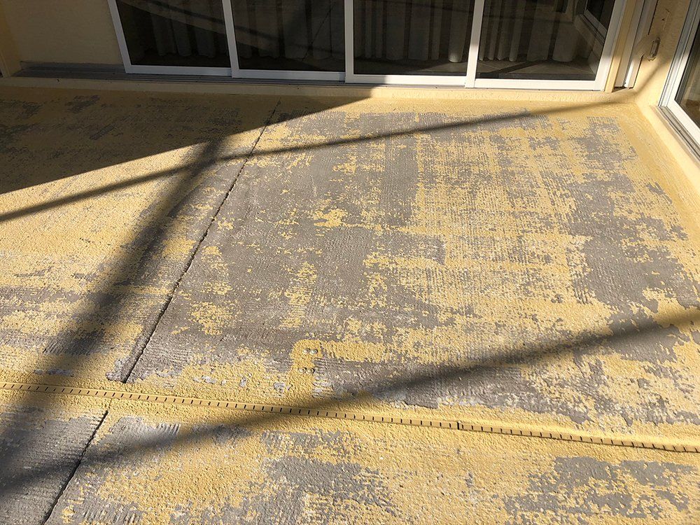 Residential Faded Concrete Floor — Venice, FL — A-1 Roof Cleaning & Coating of Venice