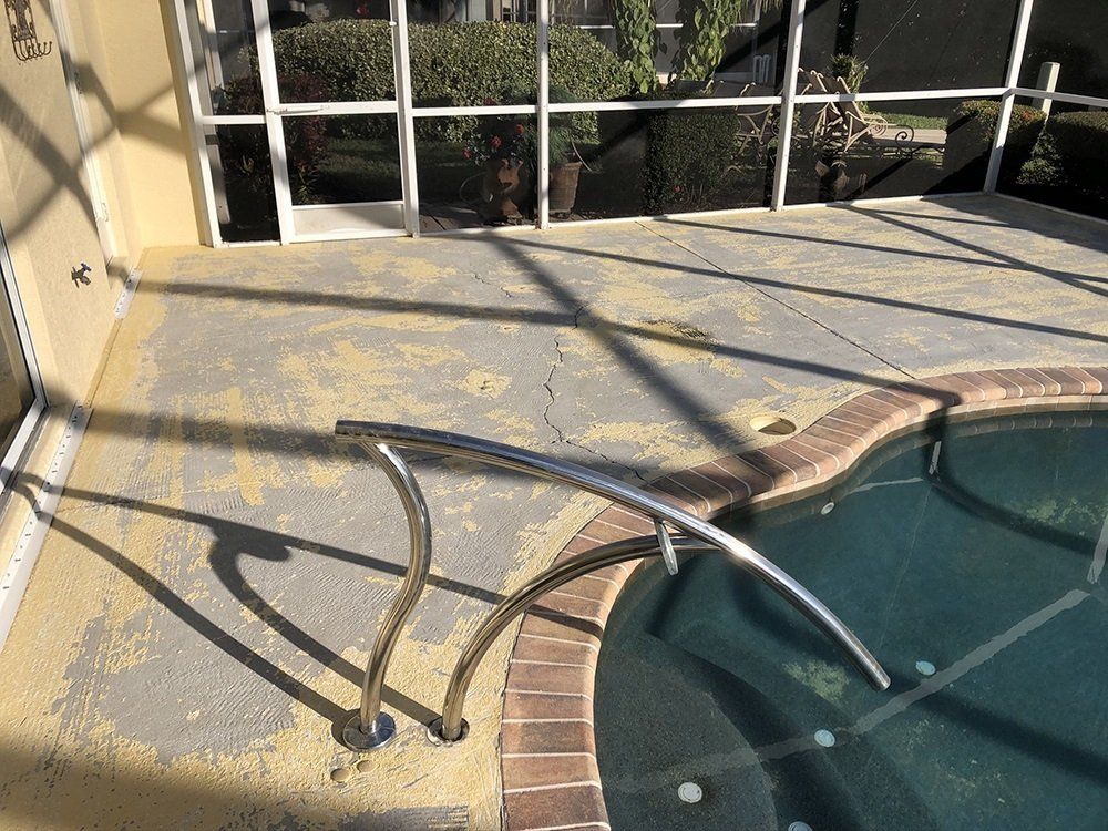 Faded Floor Paint — Venice, FL — A-1 Roof Cleaning & Coating of Venice